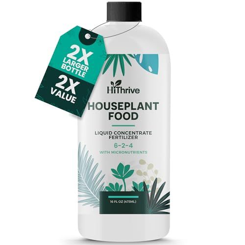 16oz Houseplant Fertilizer, All Purpose Indoor Plant Food - Makes 87+ Gallons, Plant Food for Houseplants - Fiddle Leaf Fig Tree, Pothos &amp;amp; More, 6-2-4 Npk, Concentrated Fertilizer for Indoor Plants