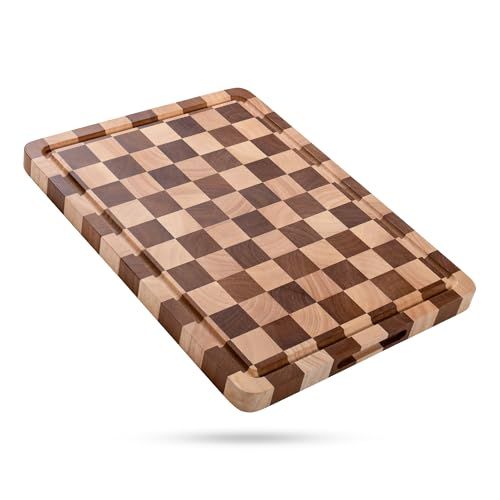 Checkered Chopping Board for Kitchen, Rectangular 40 X 30 X 2.5 Cm