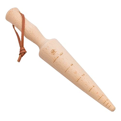 Redecker Untreated Beechwood Garden Dibber for Seedling and Bulb Planting Tool, Gardening Wooden Dibber