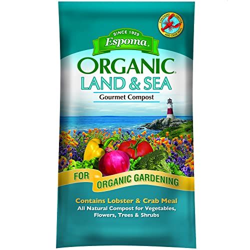 Espoma Organic Land and Sea Gourmet Compost With Lobster &amp;amp; Crab Meal; the Best of Both Worlds! Gourmet Planting Mix for Vegetables, Flowers, Trees &amp;amp; Shrubs. 1 Cubic Foot Bag