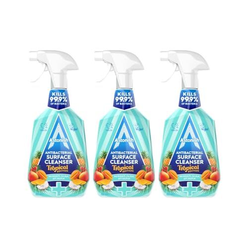Astonish Antibacterial Surface Cleanser- Tropical Breeze Scent- 3 X 750ml