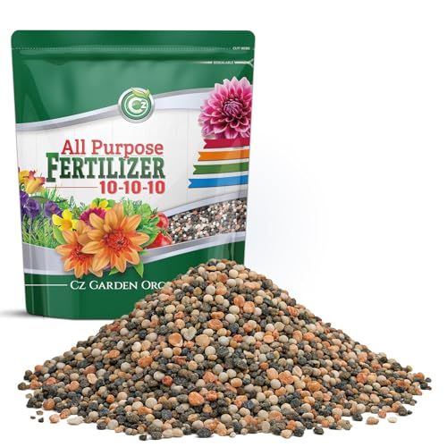 10-10-10 All Purpose Fertilizer - Made in Usa - 2% Iron + Micronutrients Plant Food for Flower Gardens, Fruit &amp;amp; Vegetable Gardens, Trees &amp;amp; Lawns!