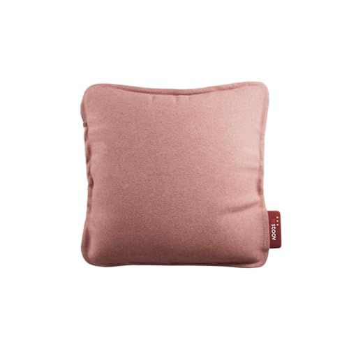 Stoov Heated Cushion - Cordless - Flex Battery: 6.5 Hrs of Warmth - Ploov&amp;sup3; | Infrared Technology - Rechargeable Battery Heated Cushion - With Automatic Shut-Off - 45 X 45 Cm - Soft Pink