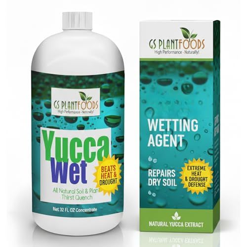 Yucca Wet, Liquid Yucca Extract- Organic Wetting Agent and Surfactant, Now in 32 Oz Concentrate