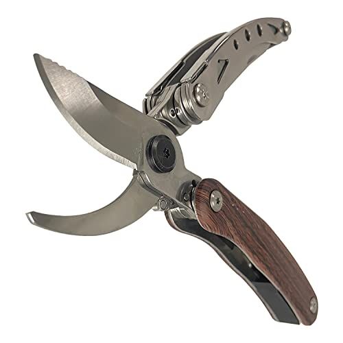 Igrark Pruning Shears, 7 in 1 Garden Pruners, Multitools Folding Gardening Shears, 8" Professional Garden Scissors, Garden Clippers, Garden Shears Pruning, Pruning Scissors