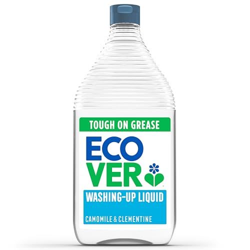 Ecover Washing Up Liquid, Washing Up Soap, Tough on Grease and Grime, Fresh Camomile &amp;amp; Clementine Scent,1 X 950ml