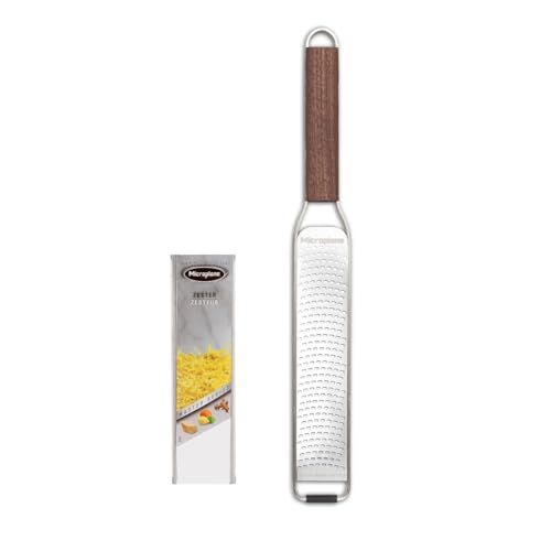 Microplane Master Series Wood Handle Stainless Steel Zester Grater