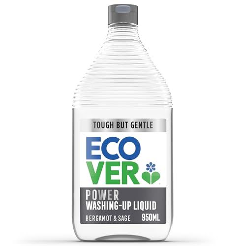 Ecover Power Washing Up Liquid, Bergamot &amp;amp; Sage Scent, 950ml