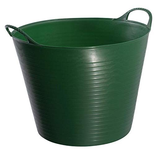 Red Gorilla Medium Flexible Plastic Tub, Toy Storage, Laundry, Gardening &amp;amp; More, 26 Liter/6.8 Gallon, Green