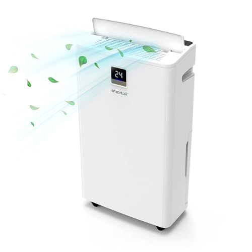 Smartair Dehumidifier - 20 Litre Capacity - 5.5l Tank - for Home &amp;amp; Office - Prevents Damp, Mould &amp;amp; Condensation - Helps With Drying Laundry - Humidity Sensor