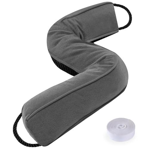 Sunolga Door Draft Stopper Blocks Hot and Cold Air With Removable Washable Cover for Bottom of Door, All-Season Seal for Noise, Light, Dust, Door Sweep for Gaps Up to 3", Home Essentials, 38", Gray