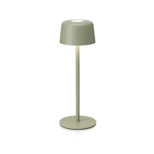 Auraglow Rechargeable Table Lamp Green Pastel, Touch Dimmable, 1 Pack