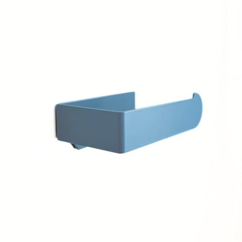 Toilet Paper Holder Blue Metal Self-Adhesive Made in Germany