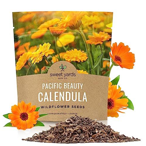 Calendula &amp;lsquo;pacific Beauty Mix&amp;rsquo; &amp;ndash; Extra Large Packet &amp;ndash; Over 3,000 Open Pollinated Non-Gmo Wildflower Seeds &amp;ndash; Calendula Officinalis