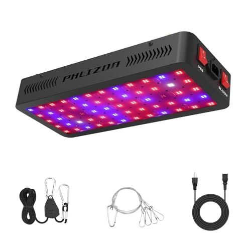 Phlizon Upgraded 600w Led Grow Light With Smd Leds 2x2ft Full Spectrum Plants Light Double Switch Grow Led for Indoor Veg and Flower