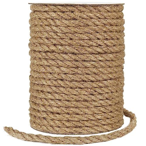 Tenn Well 8mm Jute Rope, 100 Feet Garden Jute Twine String