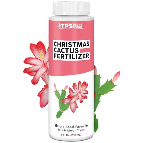 Christmas Cactus Fertilizer &amp;ndash; Liquid Plant Food for More Blooms, Brighter Flower Color &amp;amp; Stronger Root Development, 8 Oz
