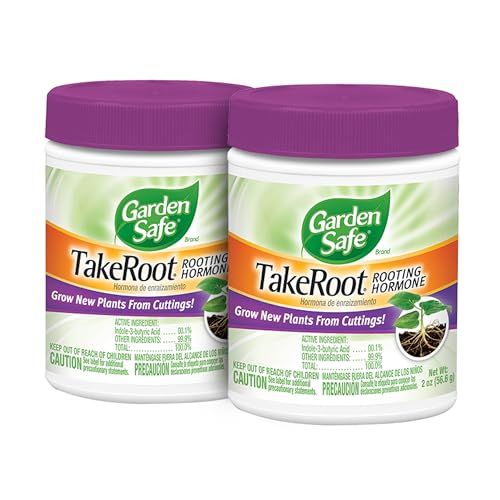 Garden Safe Brand Takeroot Rooting Hormone, 2 Count, Powder Helps Grow New Plants From Cuttings Including Most Home, Garden and Greenhouse Varieties, 2 Pack