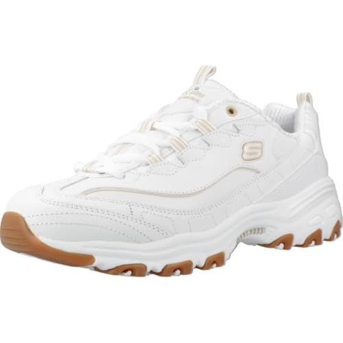 Skechers Women's D'lites Good Neutral, White, 5 Uk