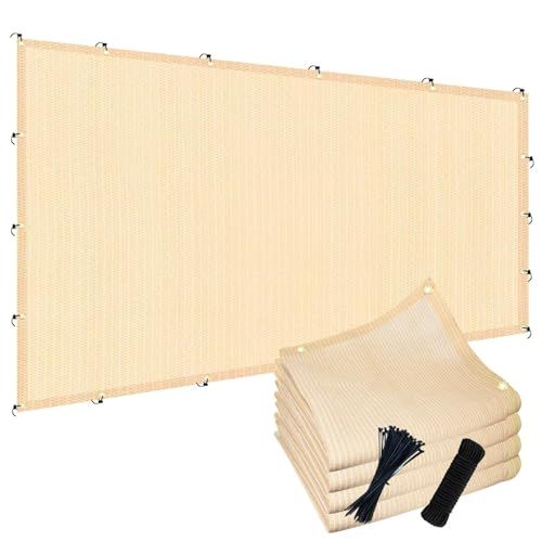 90% Sun Shade Cloth, 8x20ft/2.44x6.1m Pergola Shade Cover With Grommets