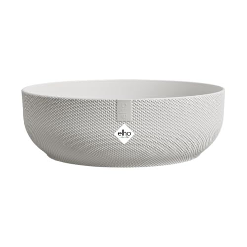 Elho Jazz Bowl 28cm Flower Pot - Silky White
