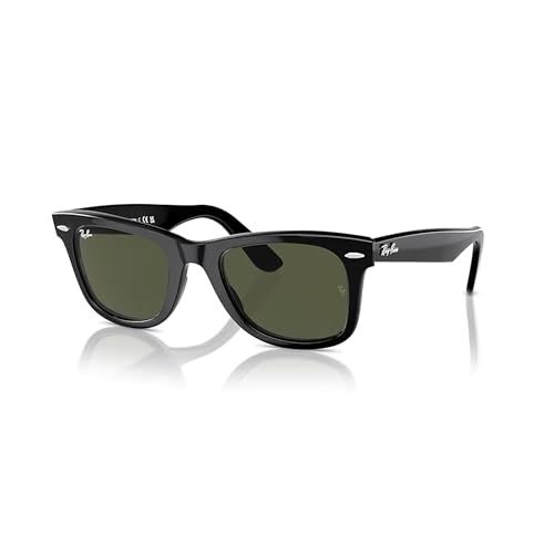 Ray-Ban Rb2140 Wayfarer 901 50m Black/crystal Lens G-15 Green Square Sunglasses +bundle With Accessory Eyewear Kit
