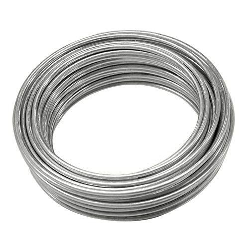 Paulstore Galvanised Garden Wire 1.2mm X 20m Heavy Duty, Rust Proof Galvanized Steel Wire Roll, Multi-Purpose Plant Training Wire for Garden, Fencing &amp;amp; Diy Crafts