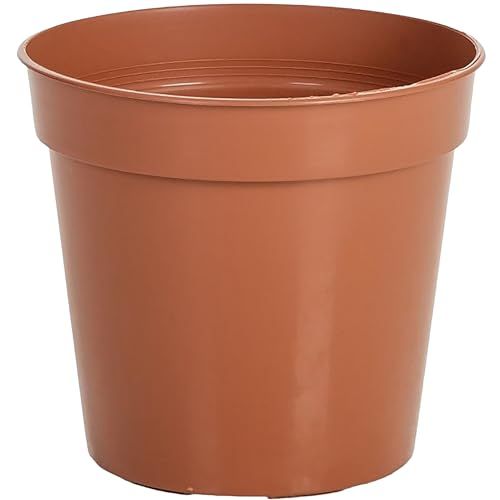 Gardenersdream Lightweight Terracotta Plastic Plant Pots, Easy Release, Weather-Resistant - Suitable for Indoor and Outdoor Use, Available in Large and Small Sizes for Flowers, Plants, and Herbs