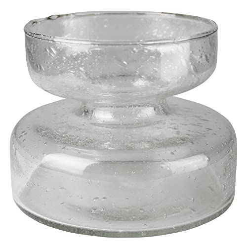 Seeded Glass Amaryllis Bulb Vase, Clear, 1-Count