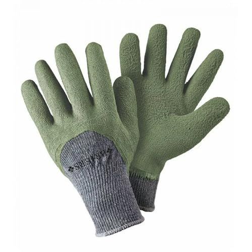 Briers Cosy Gardeners Gardening Gloves - Green - Twin Pack Med/size 8