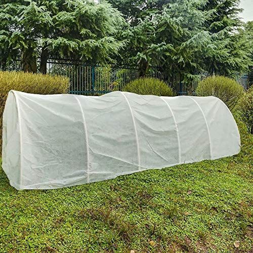 Agfabric Plant Covers Freeze Protection Floating Row Covers 7'x15' 0.9oz Plant Covers Freeze Sun Protection,frost Cloth for Vegetables,white
