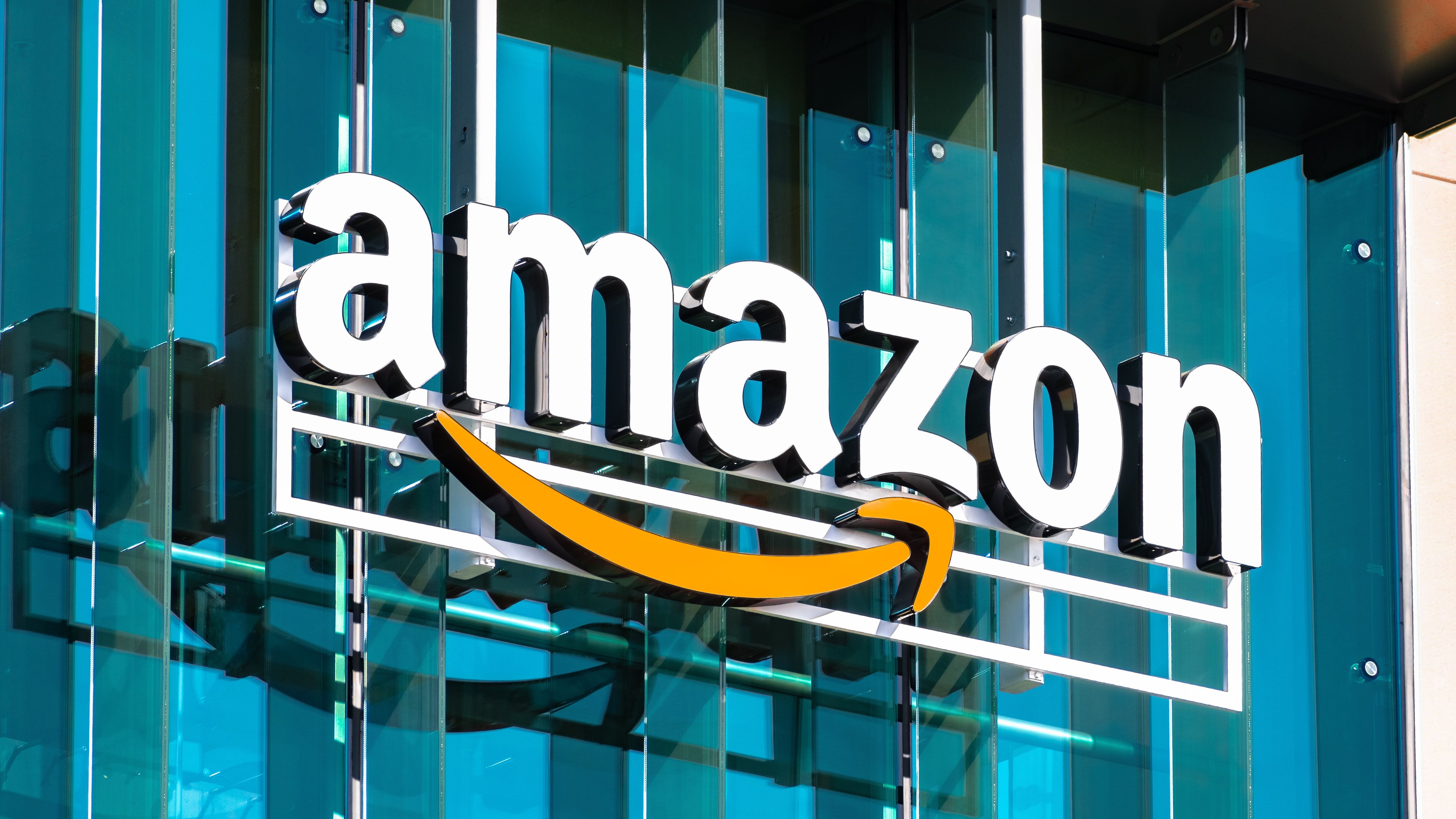 Amazon logo on building