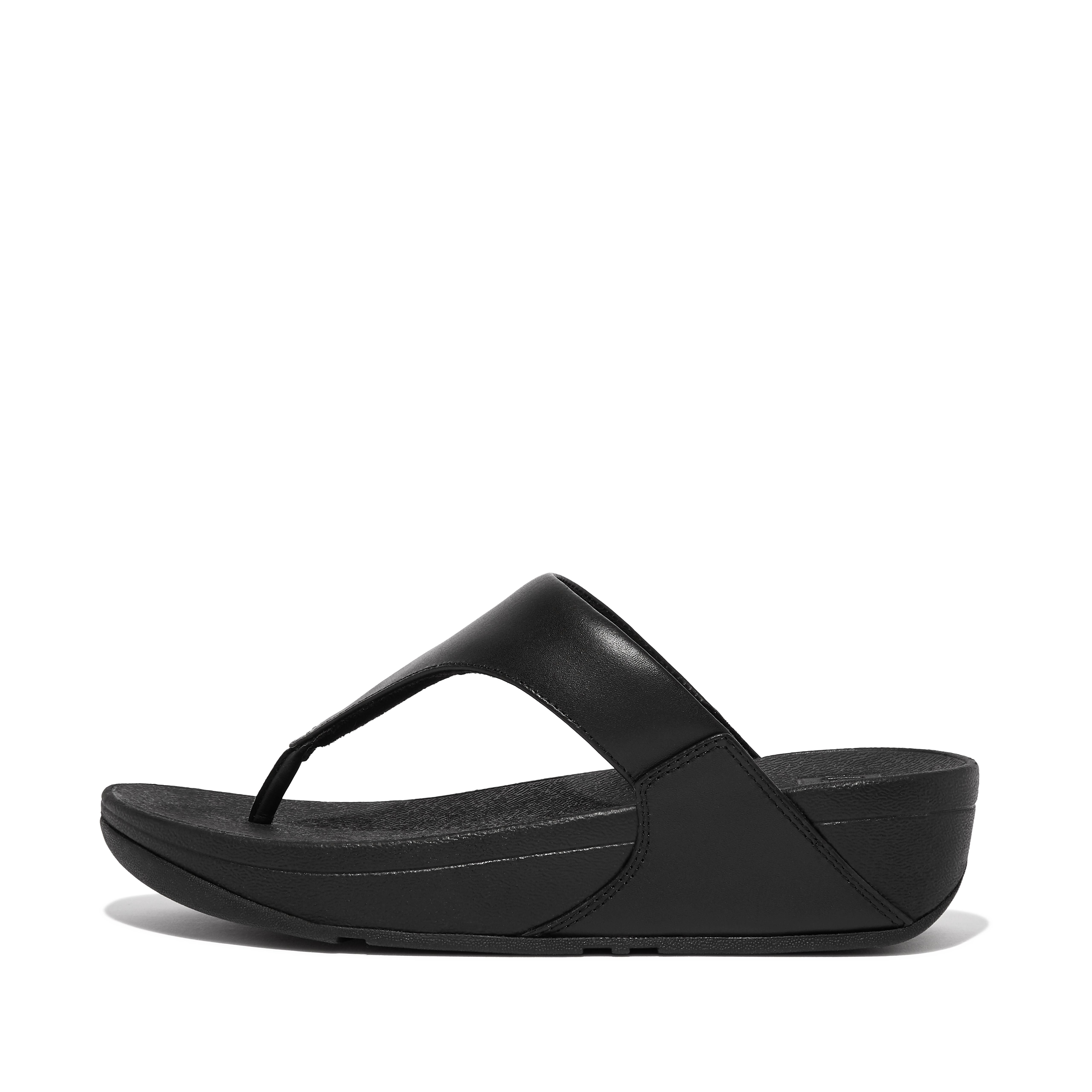 Women's Lulu Leather Toe-Posts | Fitflop Uk
