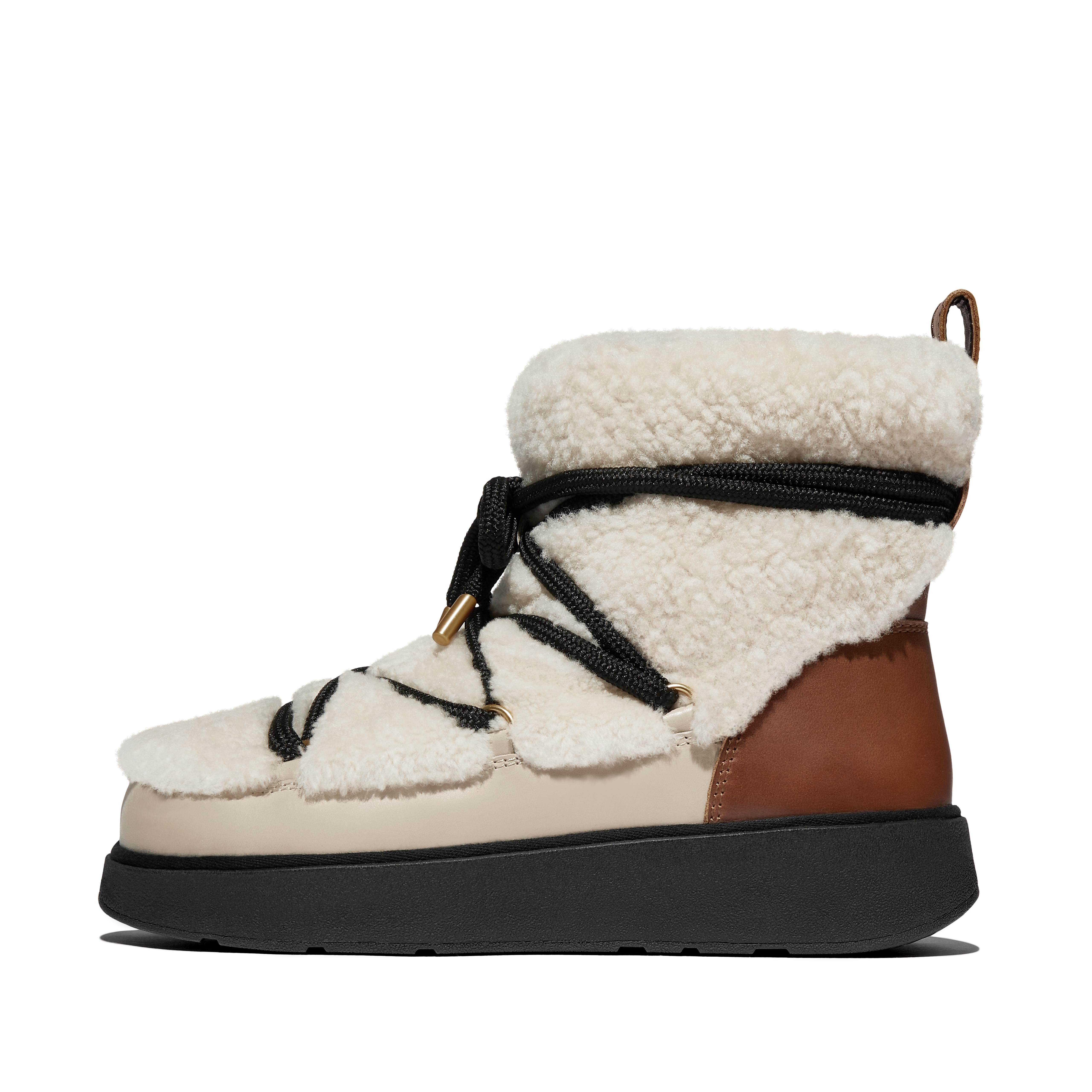 Women's Gen-Ff Leather-Shearling Ankle Boots | Fitflop Uk
