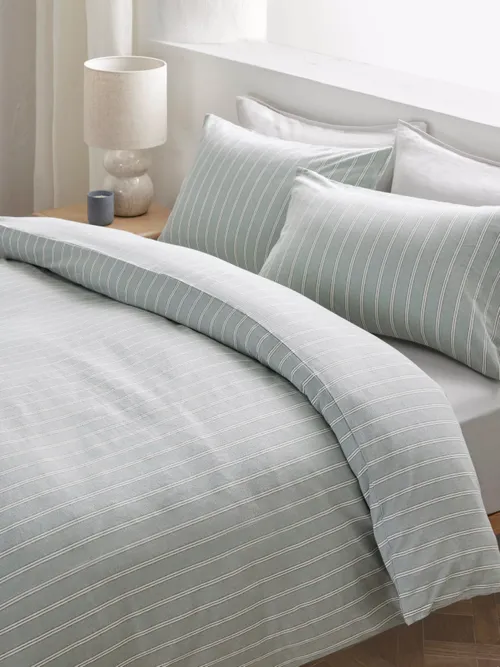 Cavendish Pure Cotton Weave Duvet Cover Set, Sage
