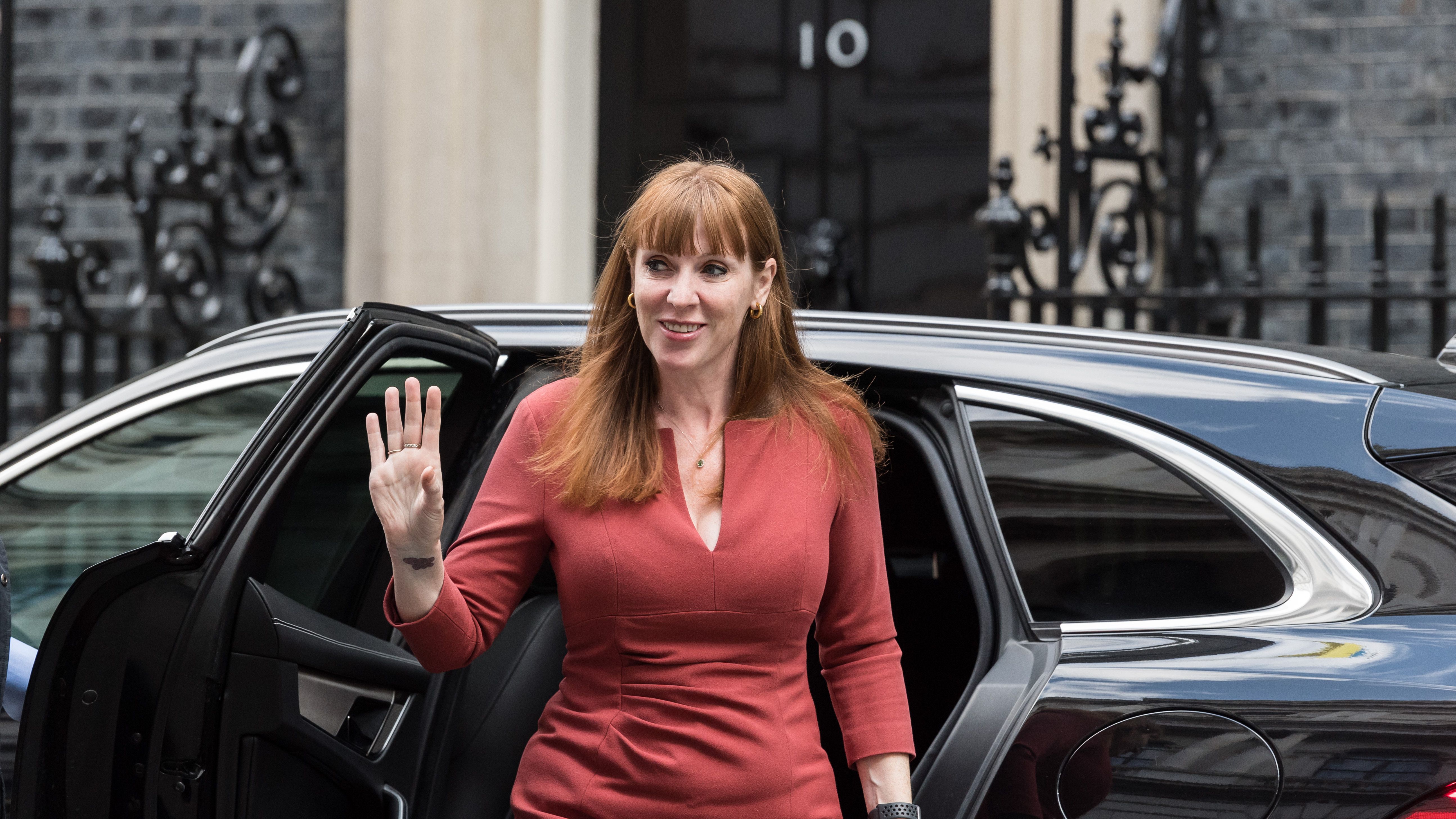 LONDON, UNITED KINGDOM - JULY 15: Deputy Prime Minister and Secretary of State for Levelling Up, Housing and Communities Angela Rayner arrives in Downing Street to attend the weekly Cabinet meeting in London, United Kingdom on July 15, 2025. (Photo by Wiktor Szymanowicz/Anadolu via Getty Images)