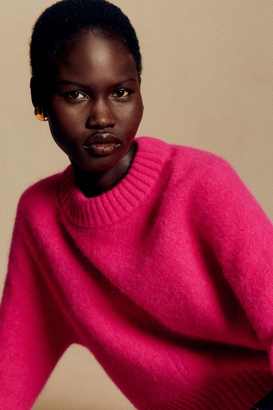 Sama Jumper - Fuchsia Pink - Baby Alpaca - S&eacute;zane