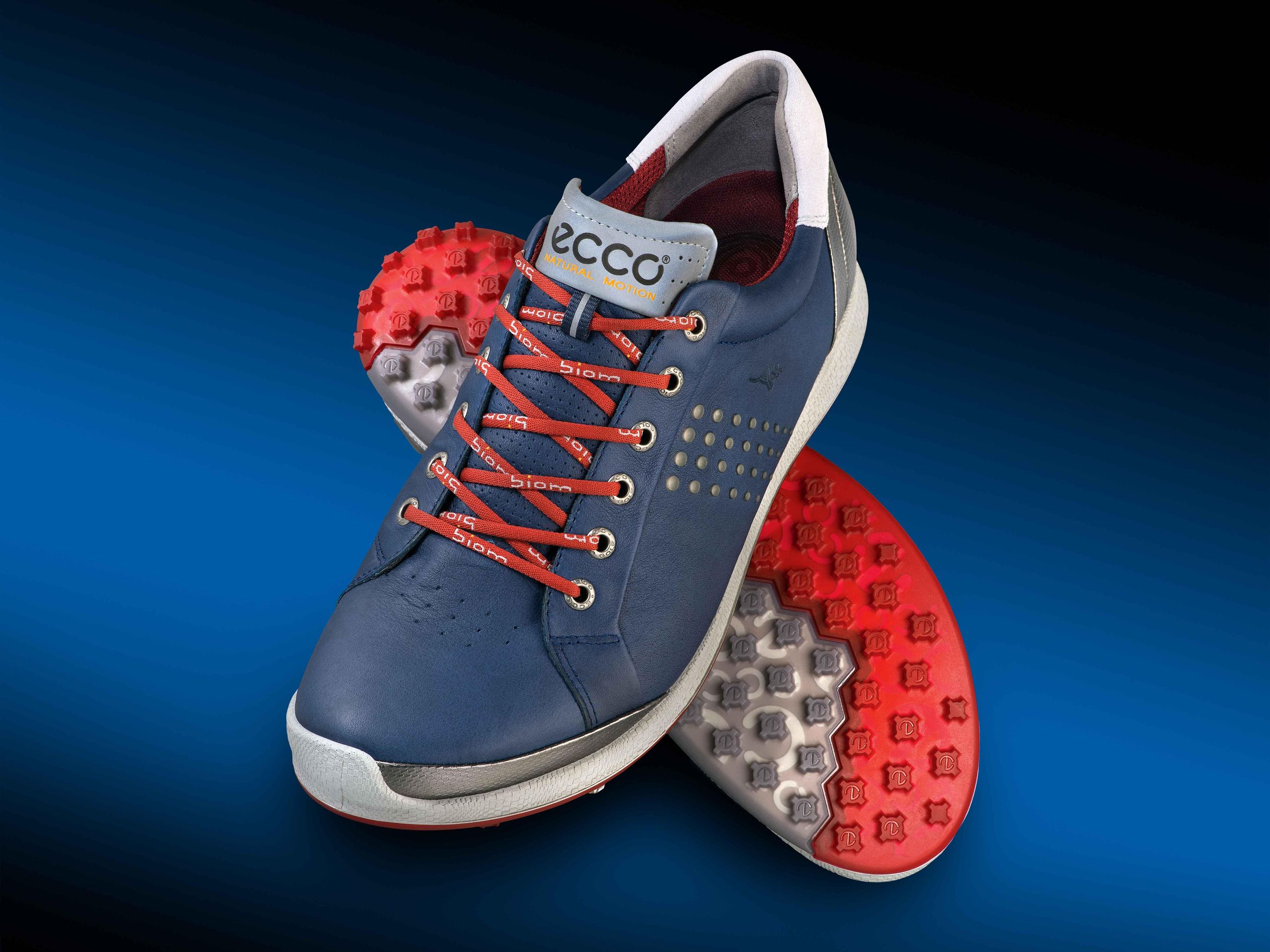 【未使用】ECCO BIOM HYBRID メンズ ゴルフシューズ ECCO BIOM Hybrid BNY Golf Shoes White/Mazarine Blue - Carl's Golfland