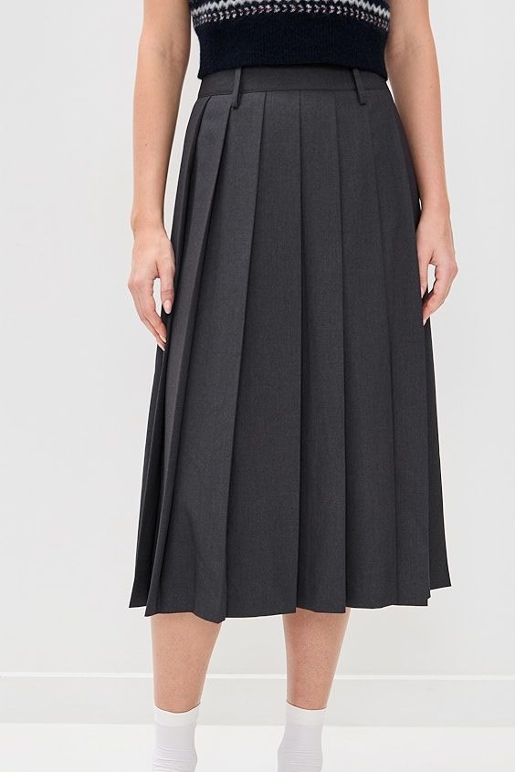 Dunst Pleats Long Skirt