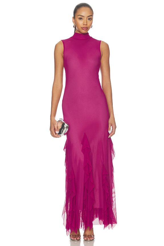 Aneta Mauve Long Dress