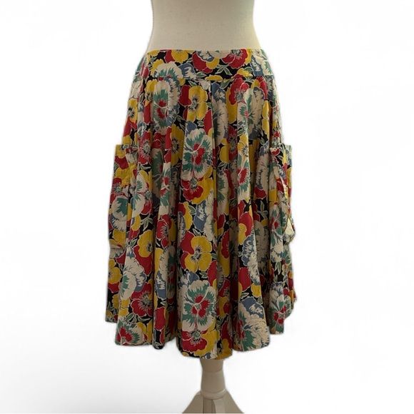 Ralph Lauren Rugby Multicolor Floral Skirt