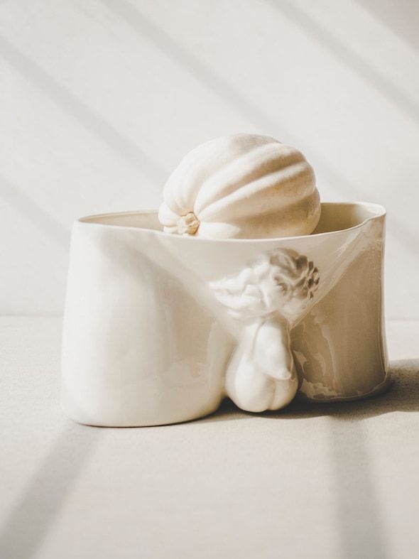 David Sculpture Ceramic Vase, Funny Planter Pot, Unique Home Decor