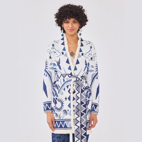 Magic Leopard Cardigan Cream