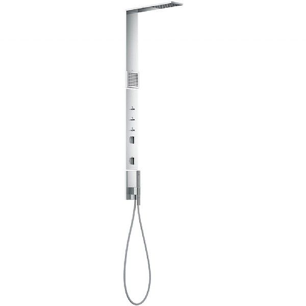 Axor Showercomposition Shower Panel With Thermostat, Overhead Shower and Shoulder Shower