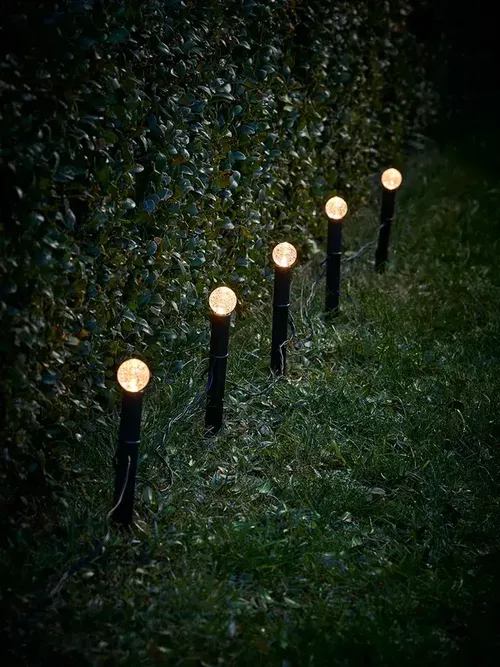 Crackle Glass Decorative Solar Stake Lights