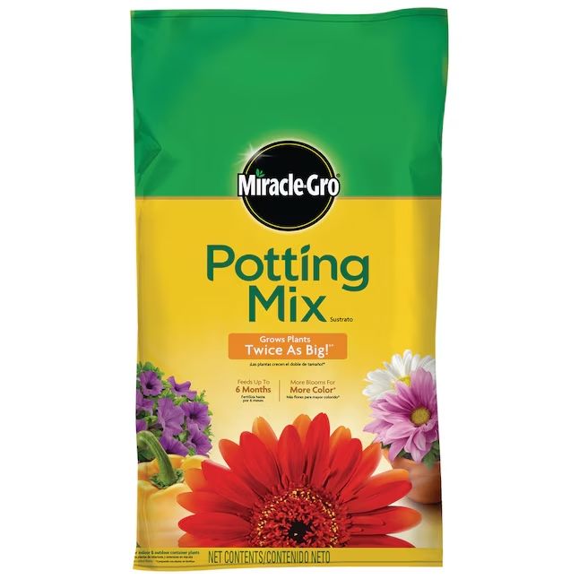 Lowe's Miracle-Gro potting mix