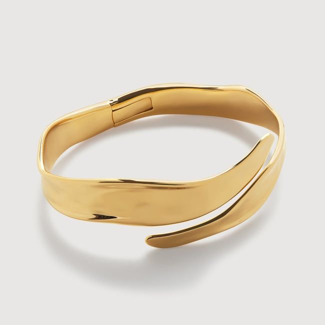 Gold Vermeil Wave Wrap Cuff