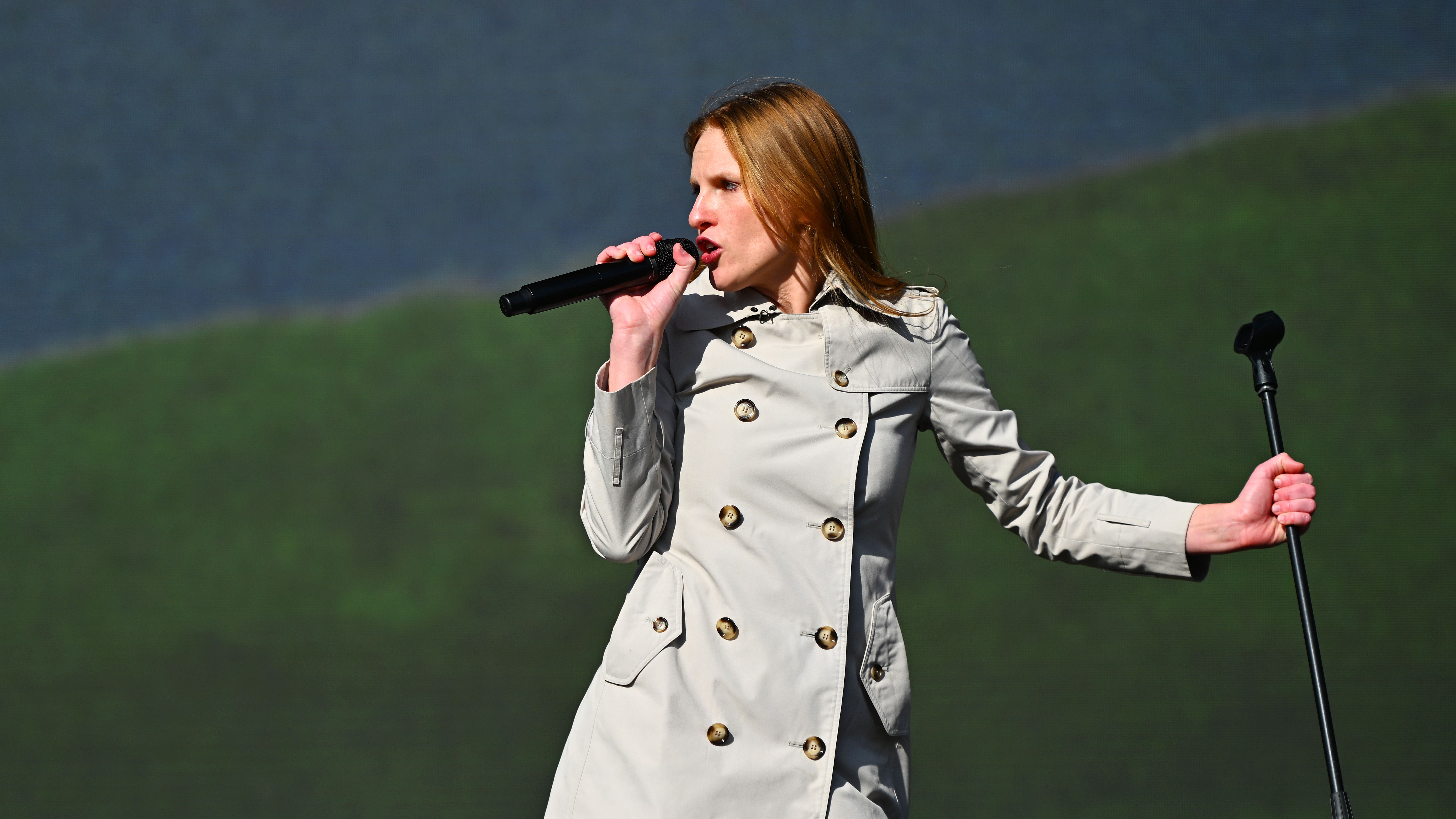 LONDON, ENGLAND - AUGUST 22: Audrey Hobert performs during All Points East 2026 at Victoria Park on August 22, 2026 in London, England. (Photo by Matthew Baker/Getty Images)