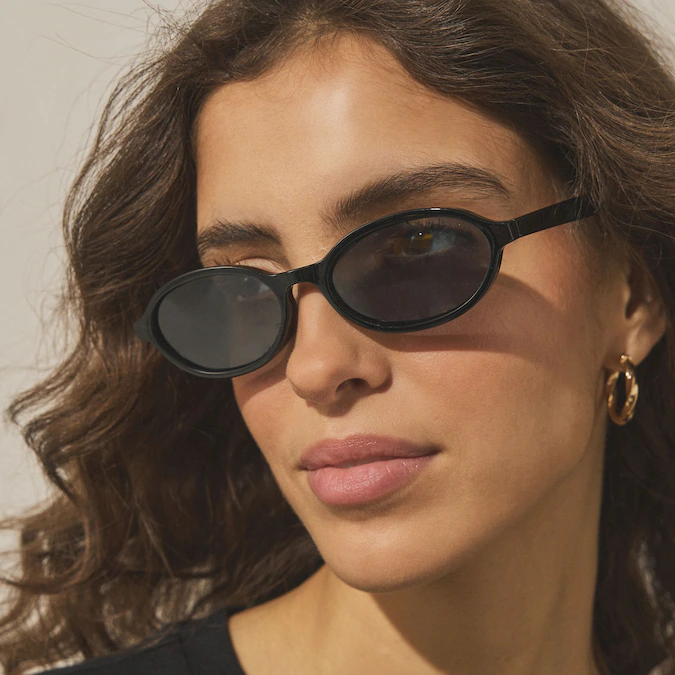 Next, Black Oval Sunglasses