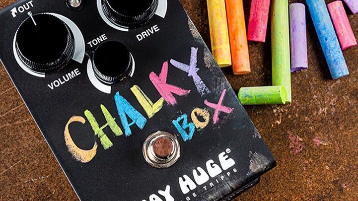 Way Huge has built a pedal covered in chalkboard paint, so you can